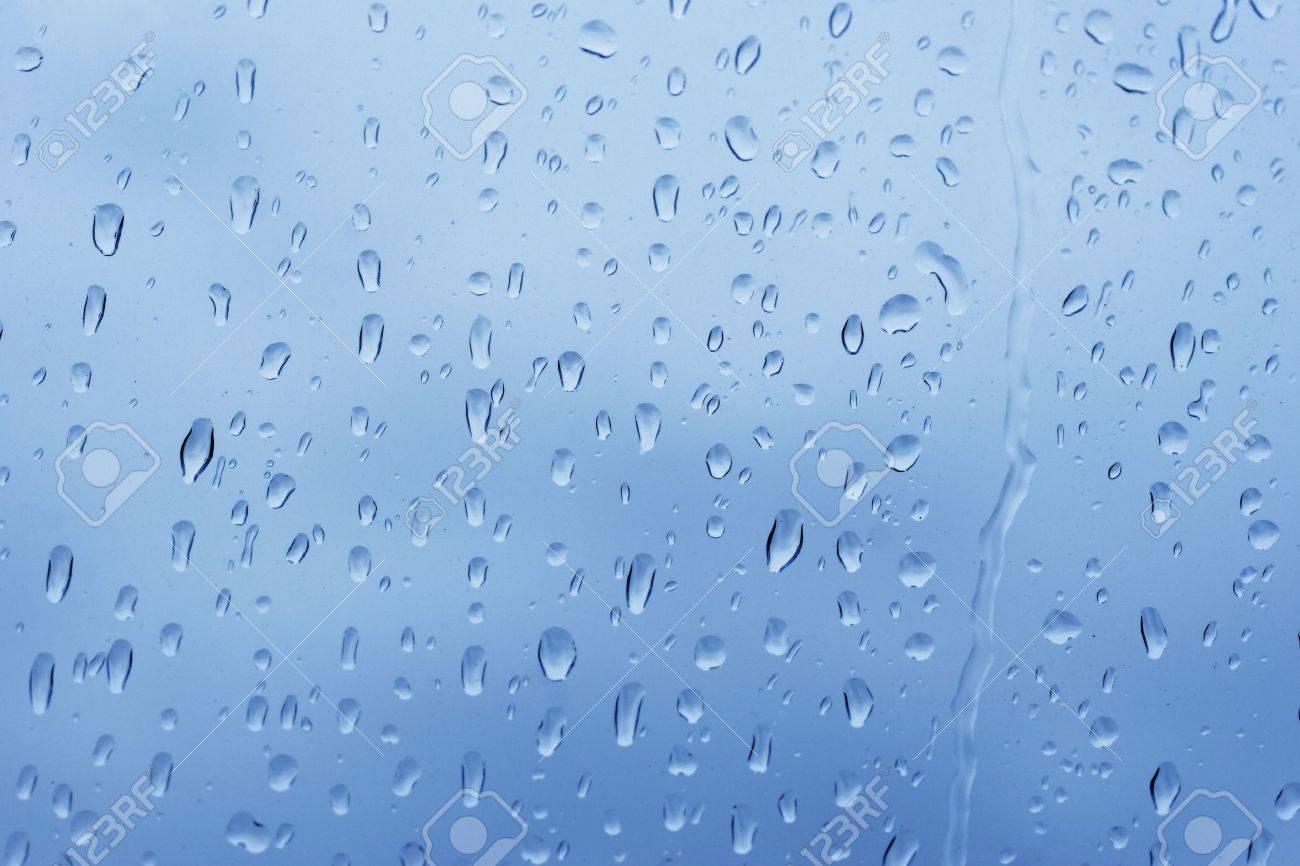Rain Falling On A Window Rain Falling On A Window