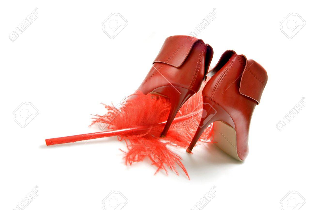 red feather boots