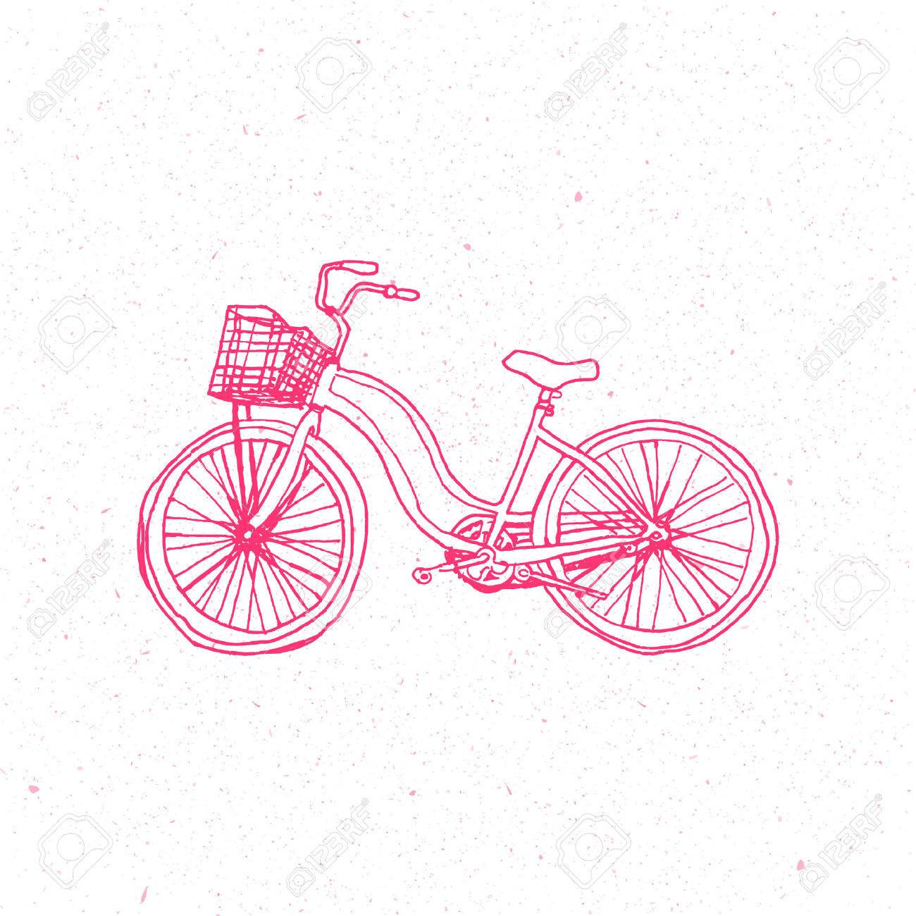 かわいいピンクの自転車は 白い背景で隔離 ベクトル版も参照してください のイラスト素材 ベクタ Image かわいいピンクの自転車は 白い背景で隔離 ベクトル版も参照してください のイラスト素材 ベクタ Image