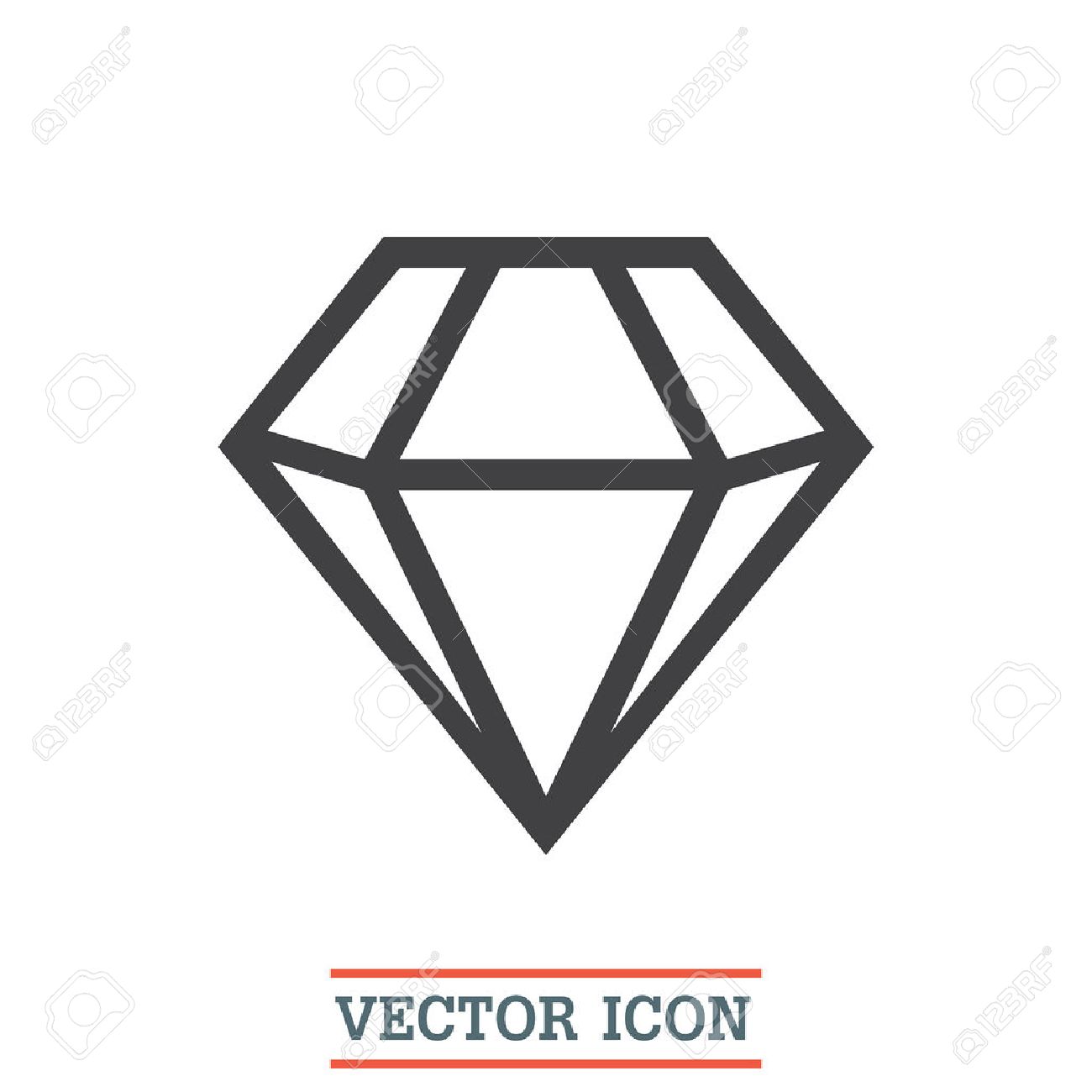 diamond vector icon expensive