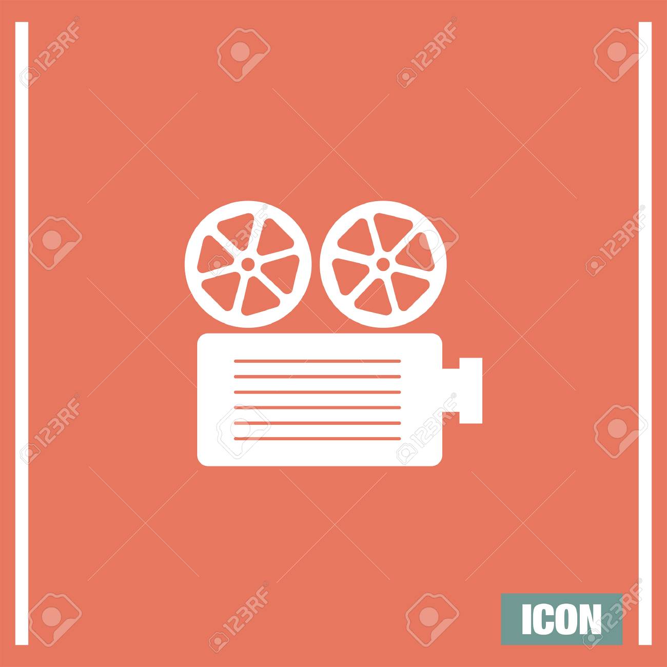 movie projector vector icon