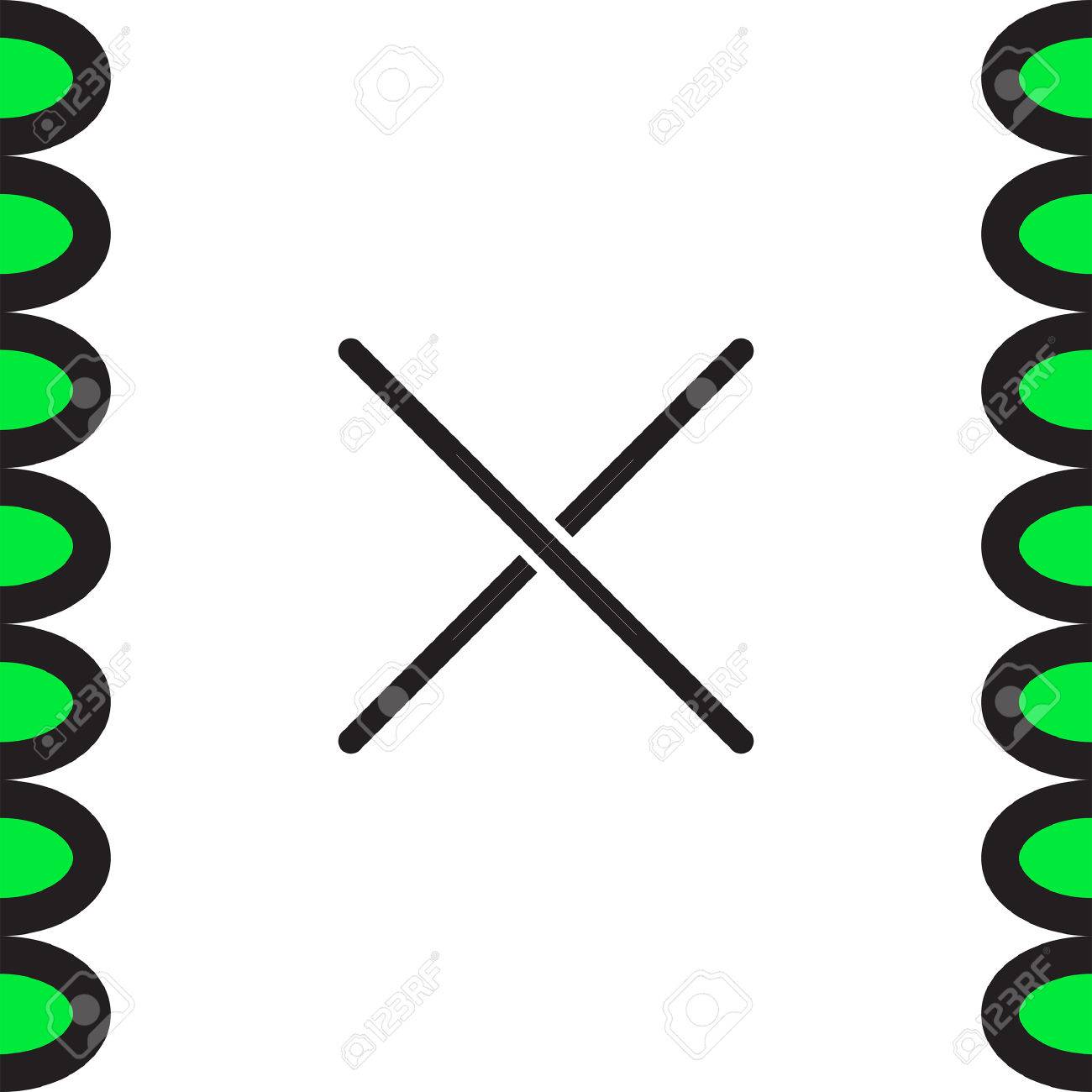 記号の行ベクトル アイコンを閉じます かける かけ算記号線アイコン 減少標識線のアイコン のイラスト素材 ベクタ Image