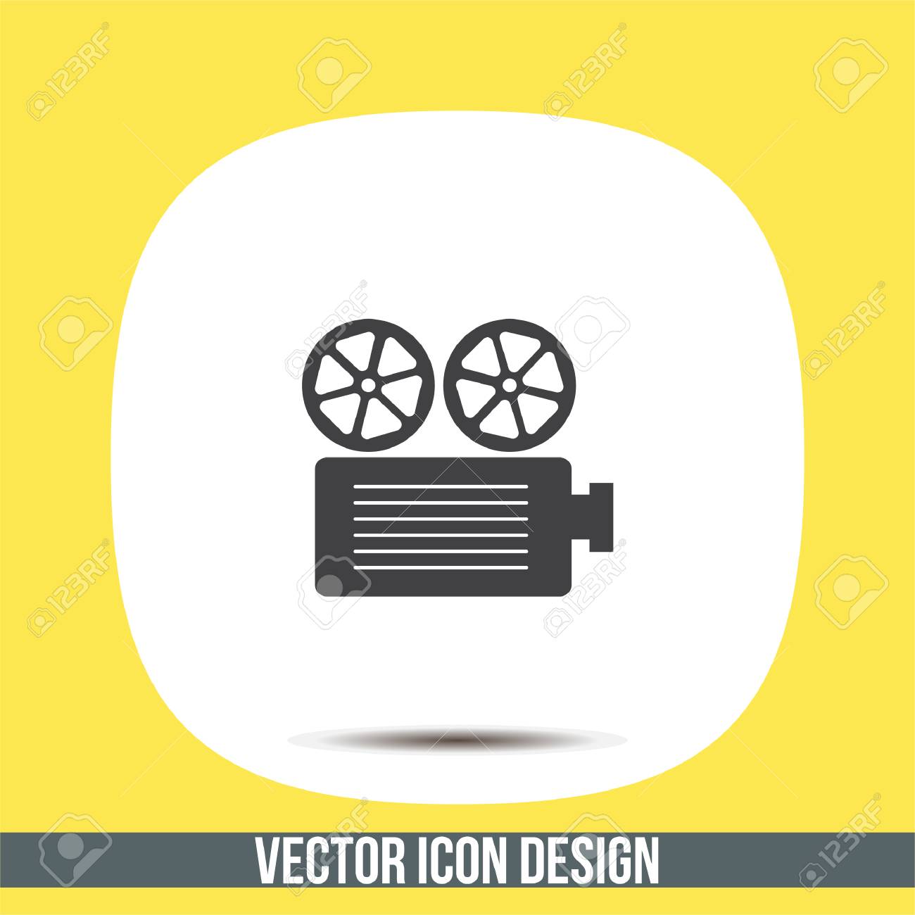 movie projector vector icon