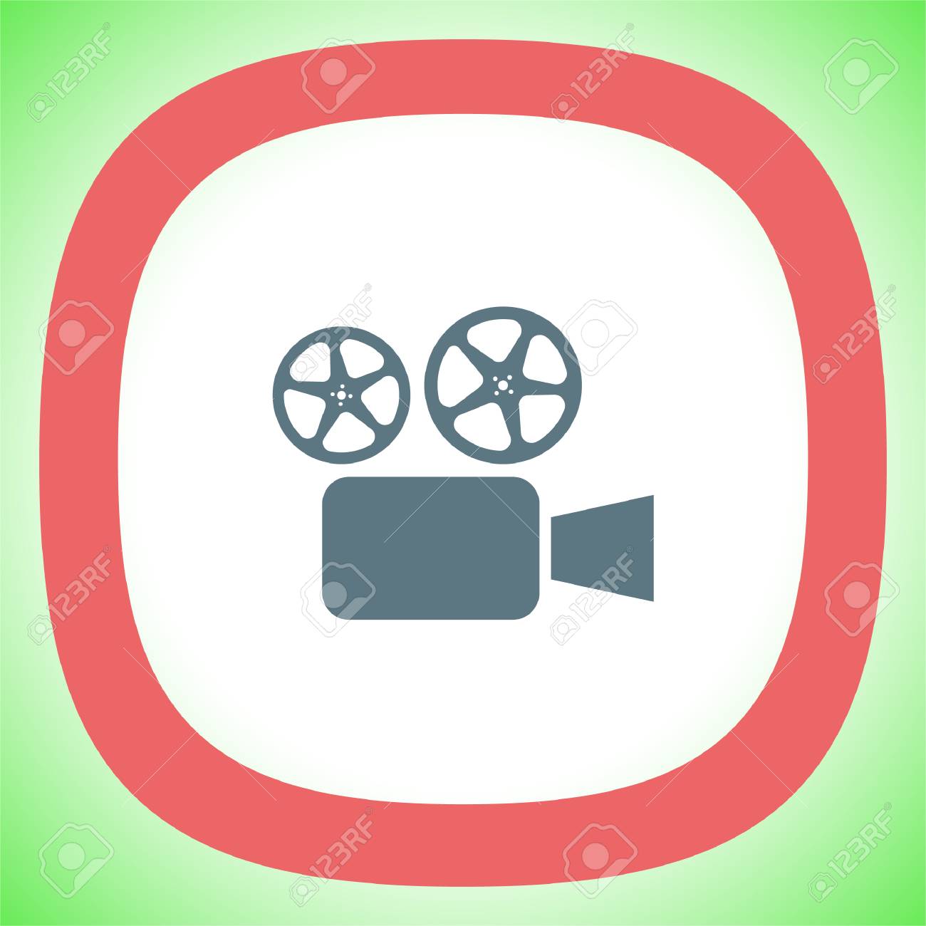 movie camera vector icon