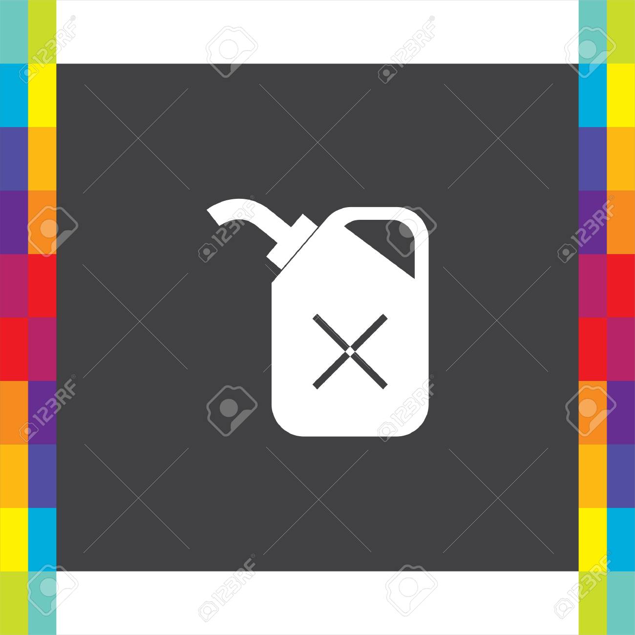 fuel can vector icon petrol container sign gas symbol royalty free