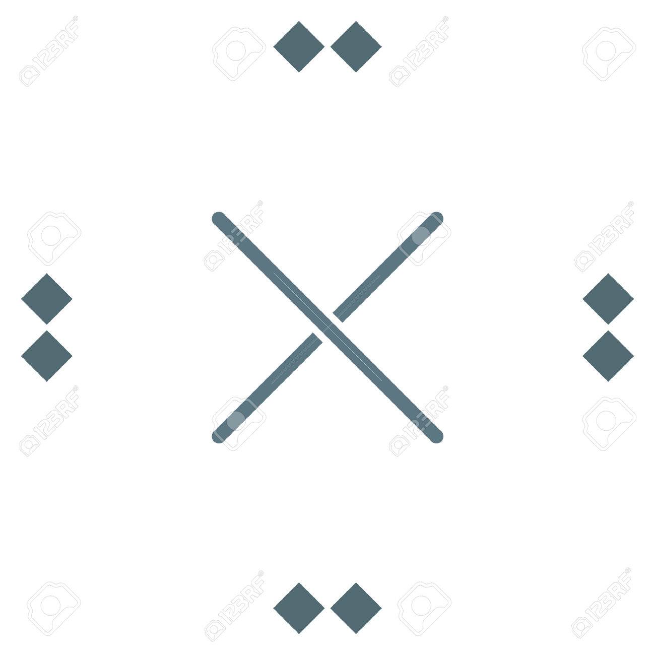 記号の行ベクトル アイコンを閉じます かける かけ算記号線アイコン 減少標識線のアイコン のイラスト素材 ベクタ Image