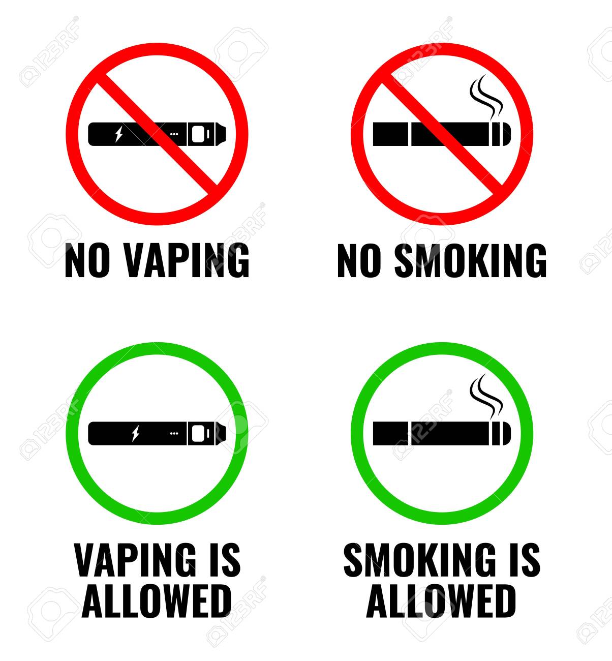 vector-signs-no-vaping-no-smoking-vaping-is-allowed-and-smoking-is-allowed-royalty-free-svg-cliparts-vectors-and-stock-illustration-image-129604830