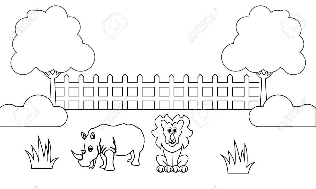 Download Coloring Book Animals To Educate Kids Learn Colors Pages Royalty Free Cliparts Vectors And Stock Illustration Image 137236534