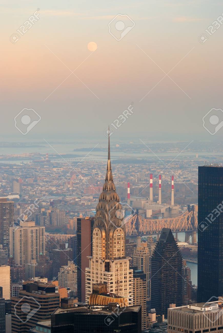 new york city ny nov 20 the chrysler building is an art deco