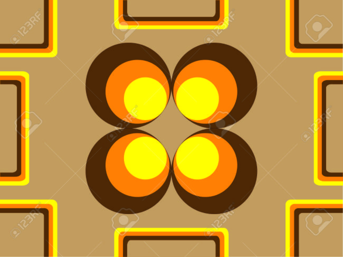 Vector Image Der 70er Jahre Tapeten Wiederholbare Muster Lizenzfrei Nutzbare Vektorgrafiken Clip Arts Illustrationen Image 2626071