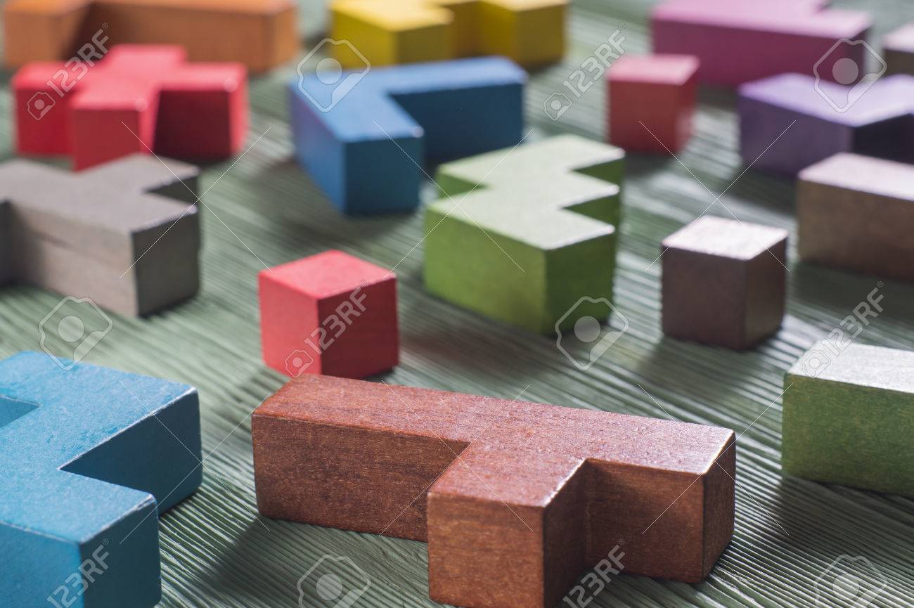 tetris wooden blocks