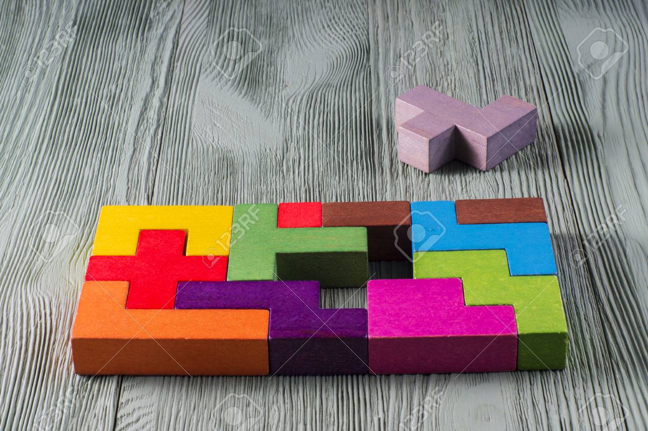 tetris wooden blocks