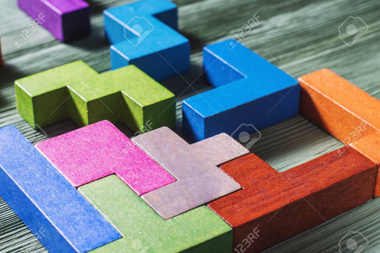 tetris wooden blocks