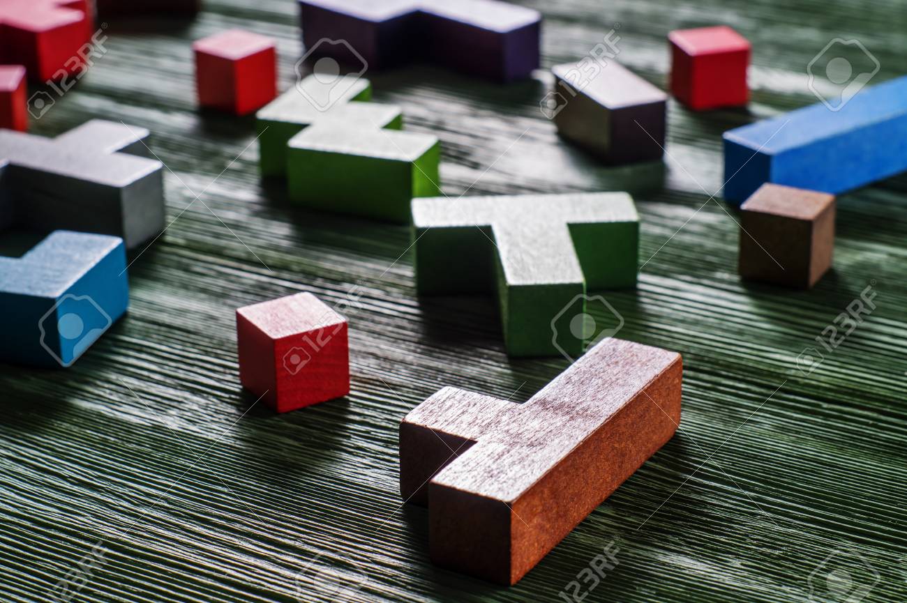 tetris wooden blocks