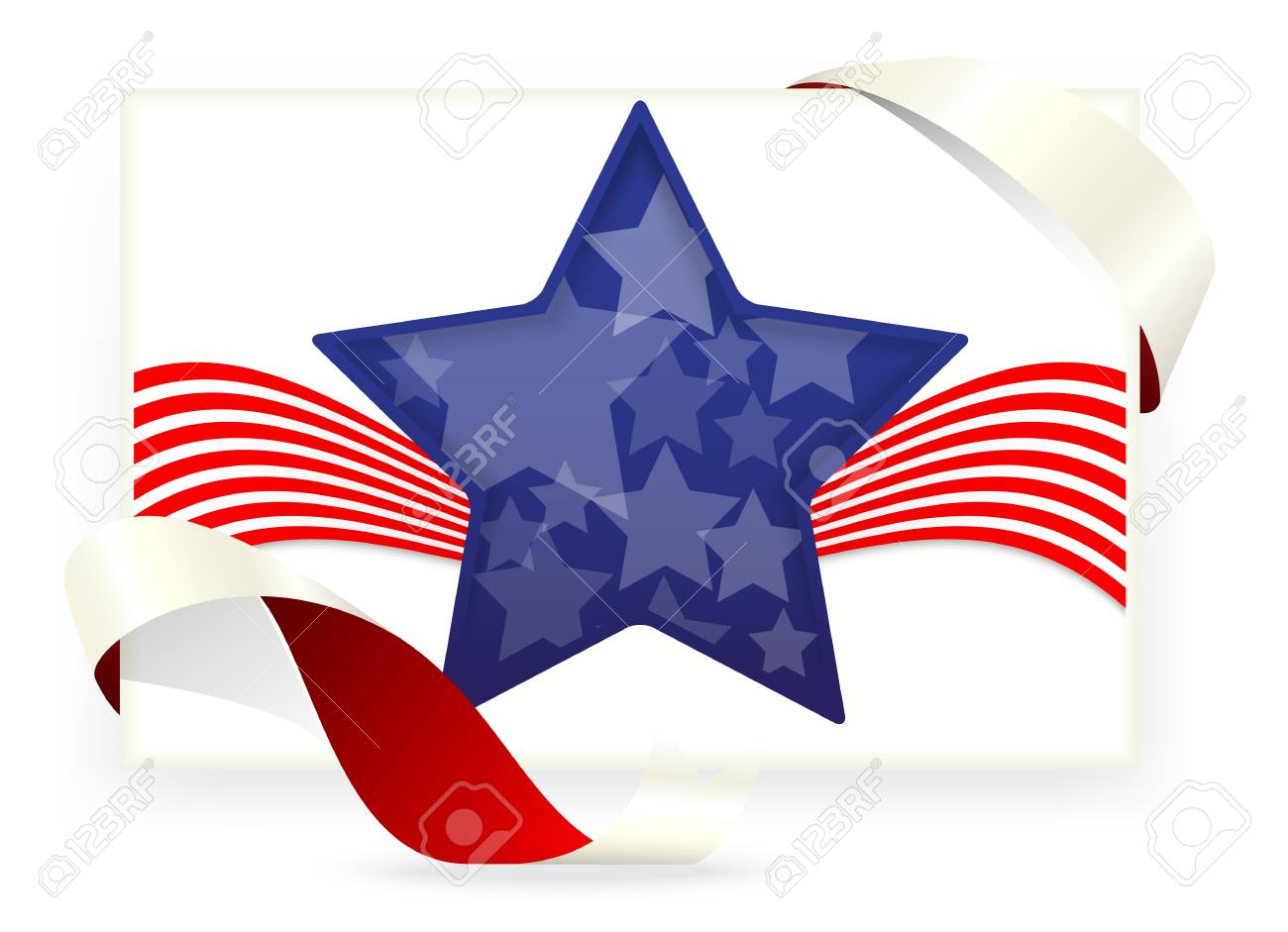 illustration of american flag business cards american flag business card
