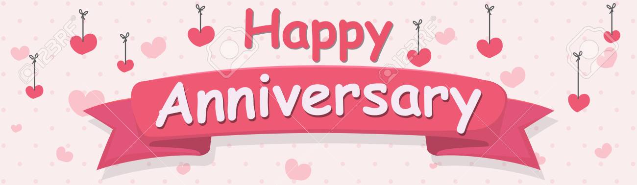 happy anniversary banner royalty free cliparts vectors and stock