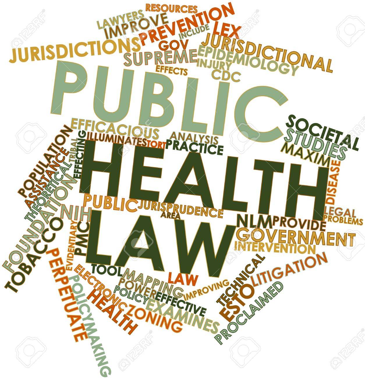 abstract word cloud for public health law with related tags and