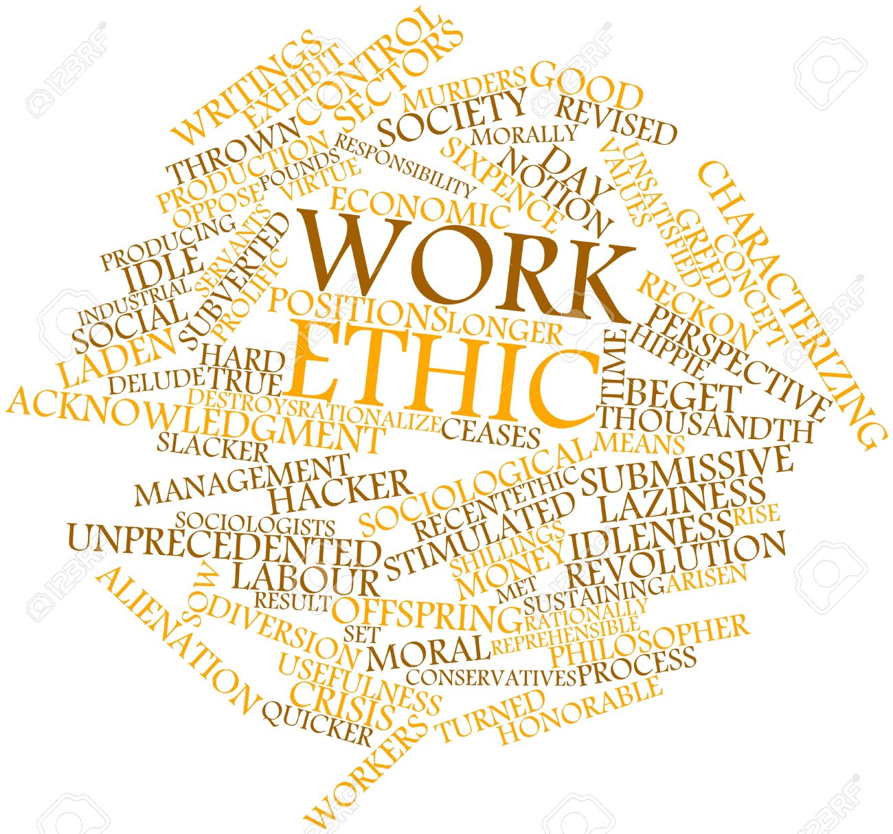 words to describe work ethic