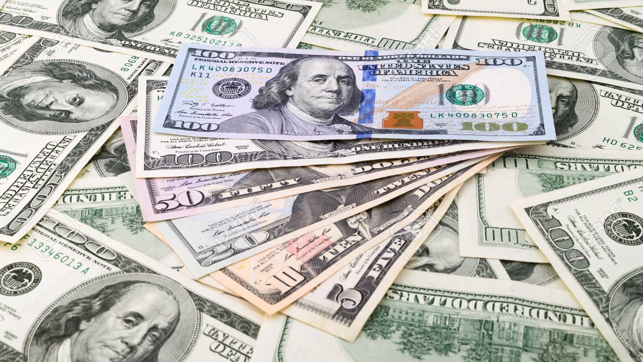 Background Closeup Series Fan American Money 5 10 50 New 100 Dollar Bill Pile Us Banknote Stock Photo Picture And Royalty Free Image Image