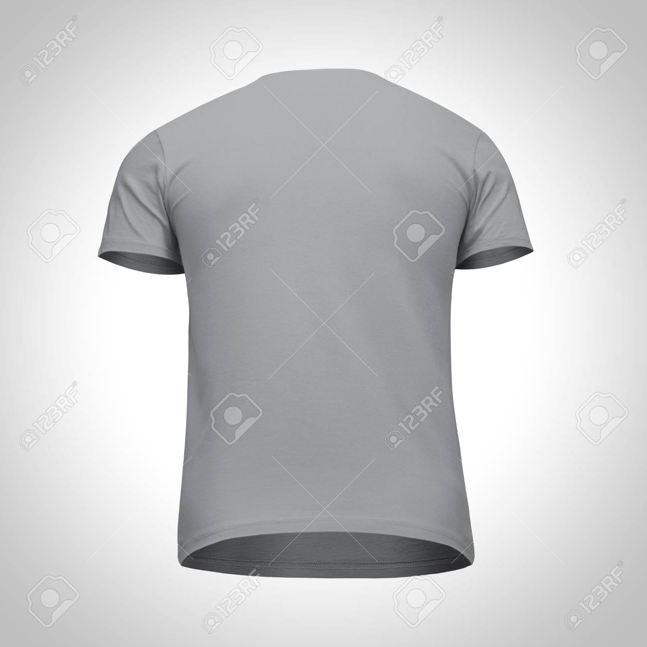 gray t shirt back