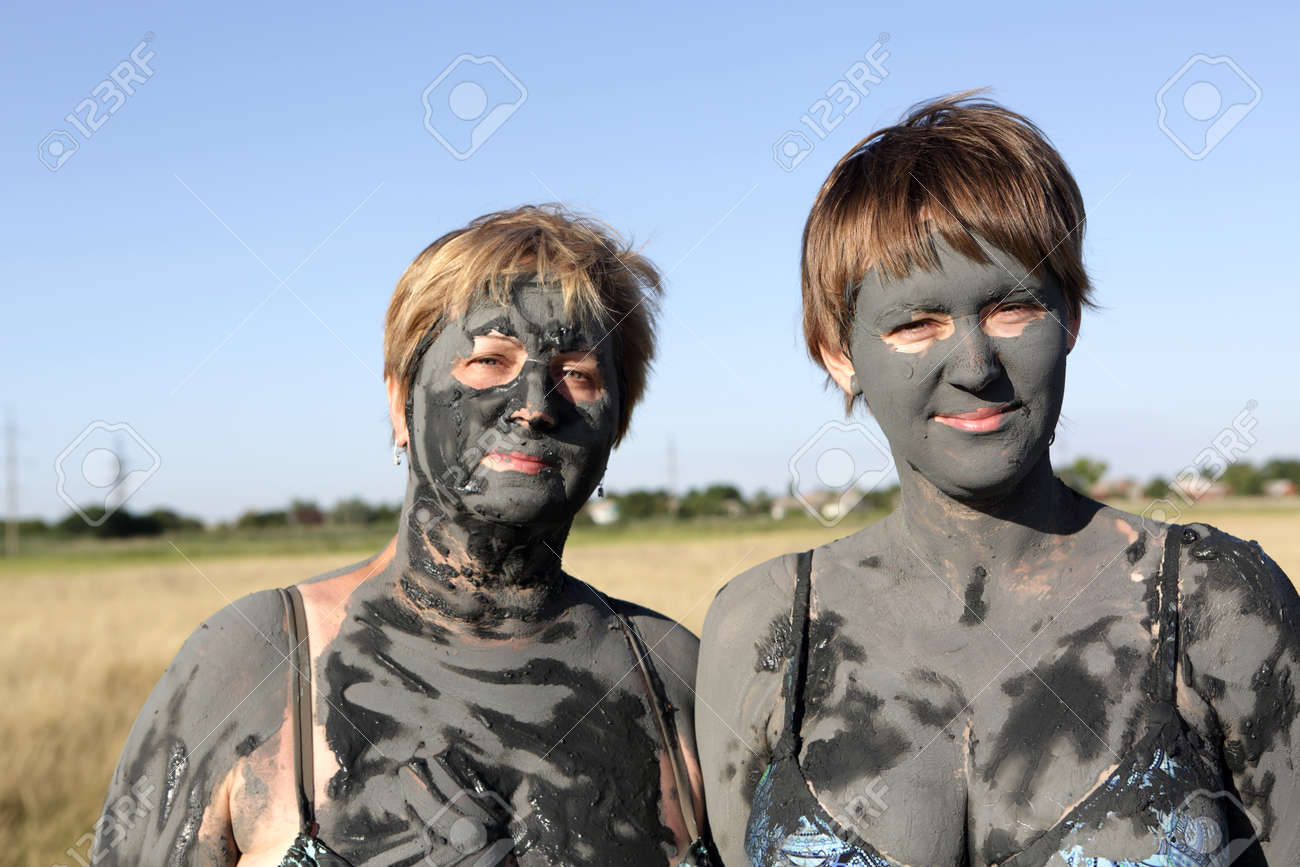 Women Covered In Mud Women Covered In Mud
