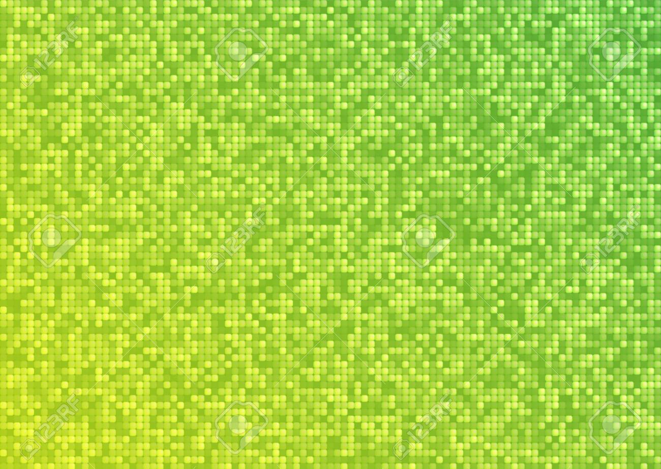明るいモザイク グラデーション黄緑の背景を抽象化します の写真素材 画像素材 Image