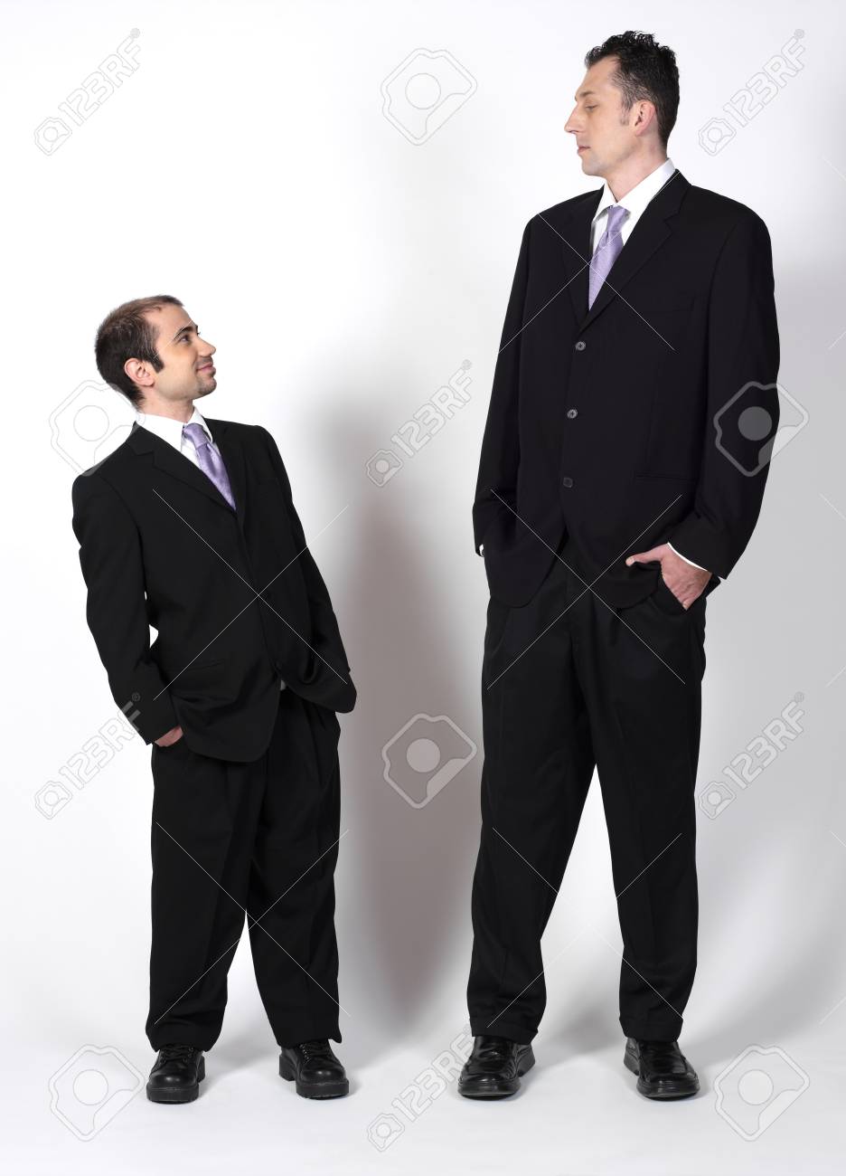 Short And Tall Businessmen Stock Photo, Picture And Royalty Free ...
