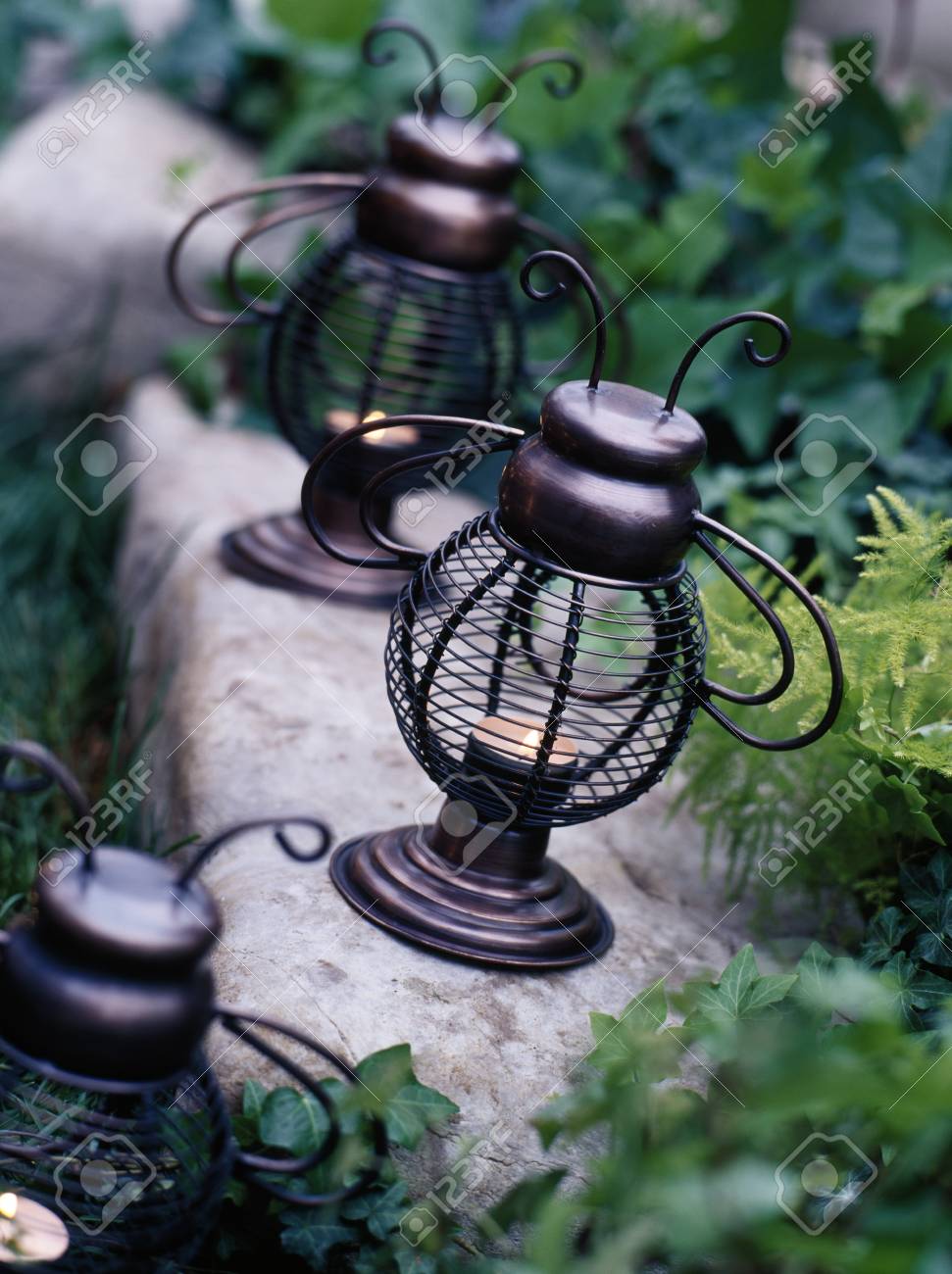 Garden light holders