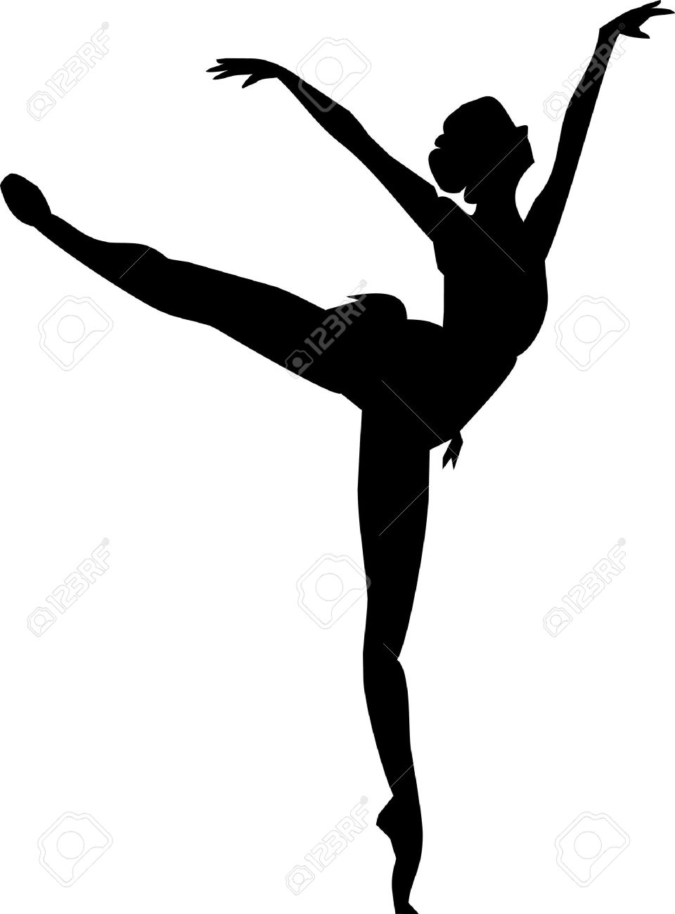 Ballerina Isolated Royalty Free SVG, Cliparts, Vectors, and Stock  Illustration. Image 12519230., image size:960x1300
