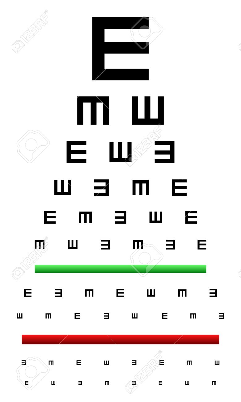 Eye Chart Vector