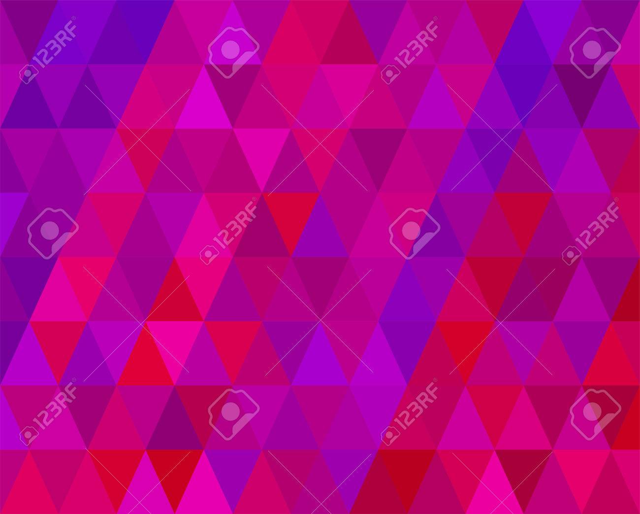 レトロな赤と紫のモザイクの抽象的な背景のイラスト素材 ベクタ Image