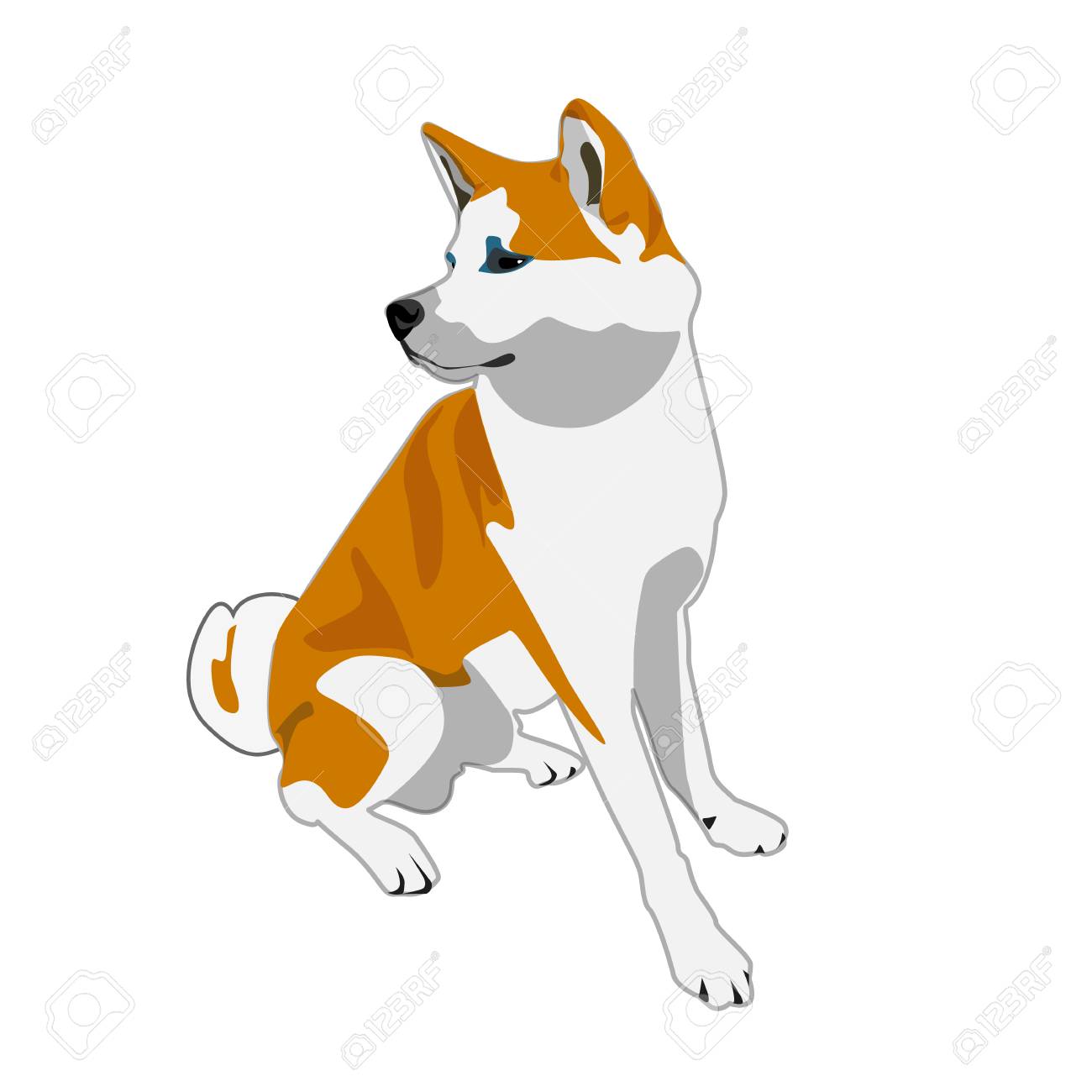 犬のベクトル文字異なるパン犬のイラスト 毛皮のような人間の友人の家の動物のイラスト素材 ベクタ Image