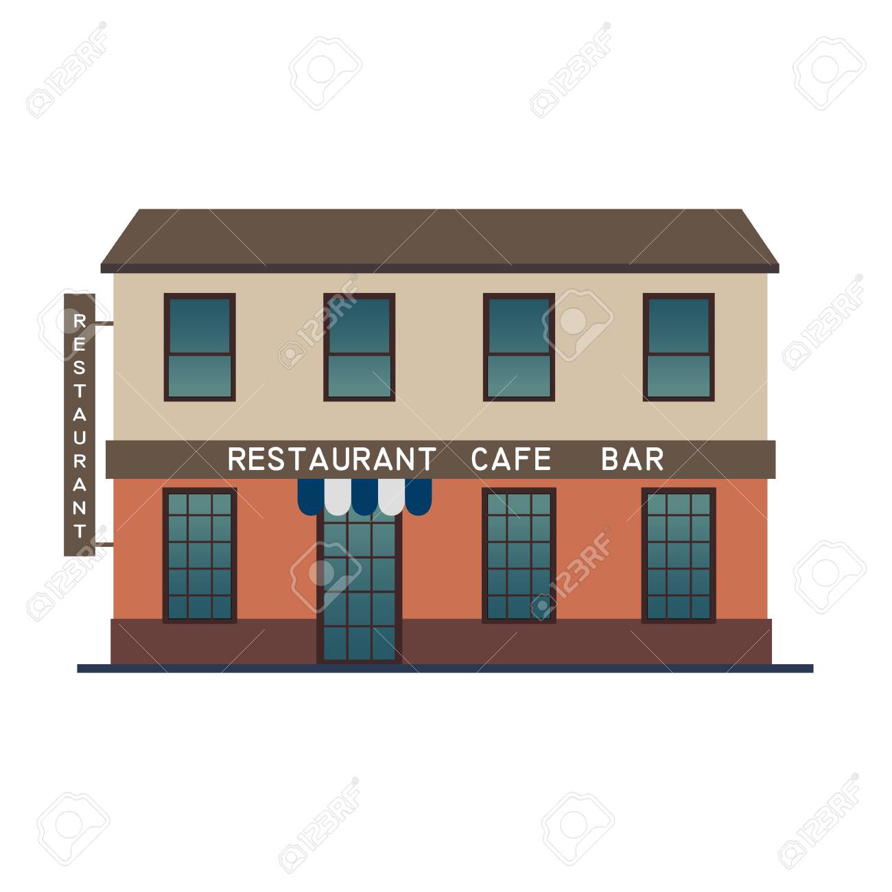 Vector vector flat icon suburban american house for web design and application interface also useful for infographics family house icon isolated on