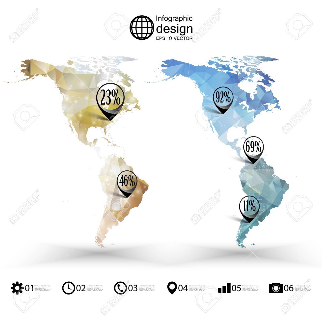 south america template