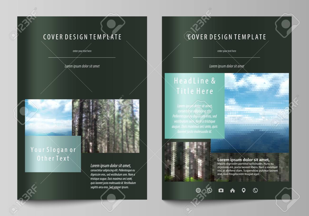 templates for brochure magazine flyer booklet or annual report booklet templates