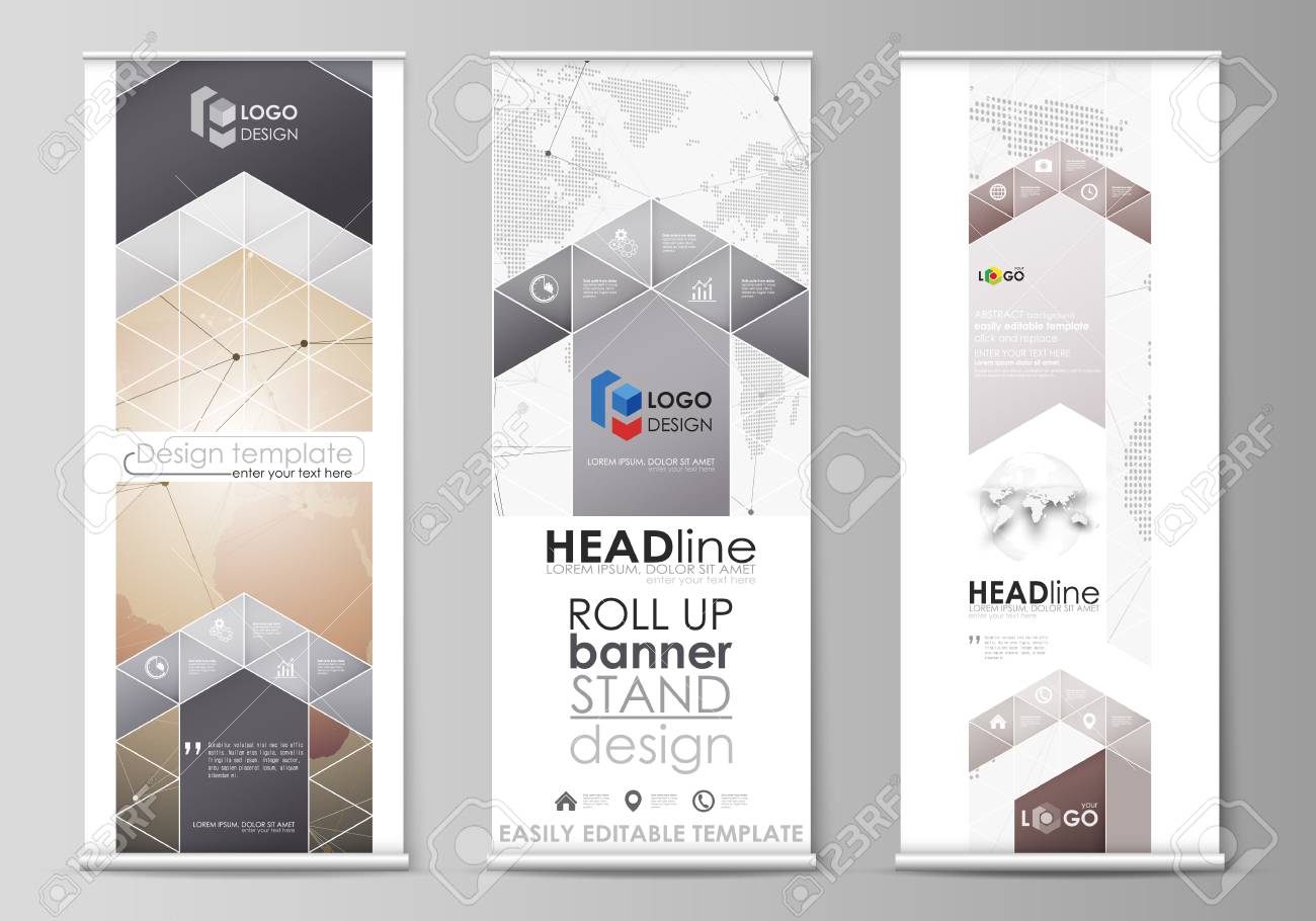vertical flyers flags design business templates global network