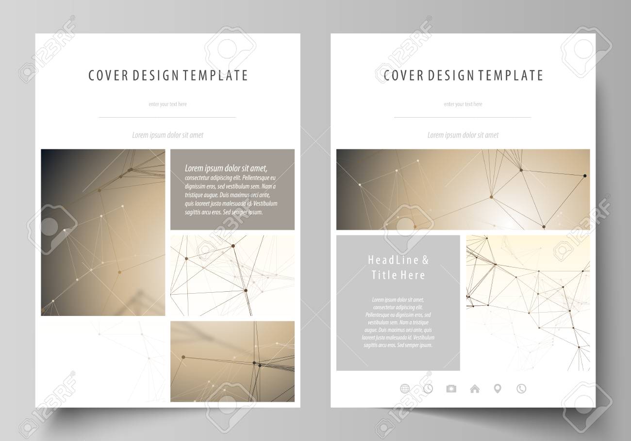 パンフレット 冊子 報告書のビジネス テンプレートのイラスト素材 ベクタ Image