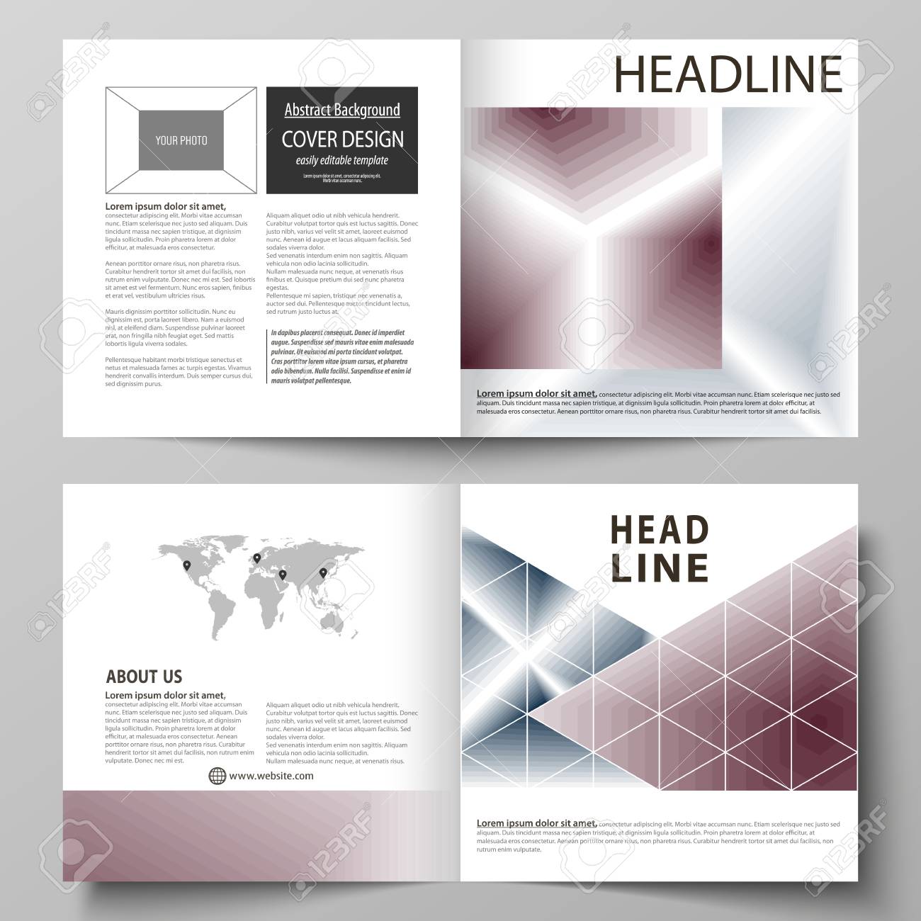 business templates for square design bi fold brochure magazine bi fold template