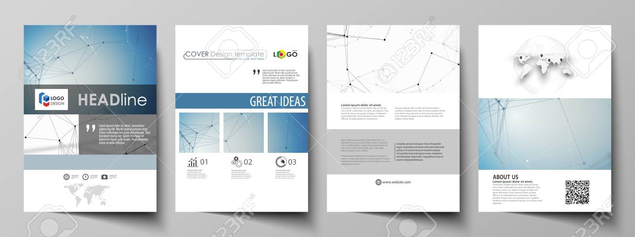 business templates for brochure flyer booklet report cover