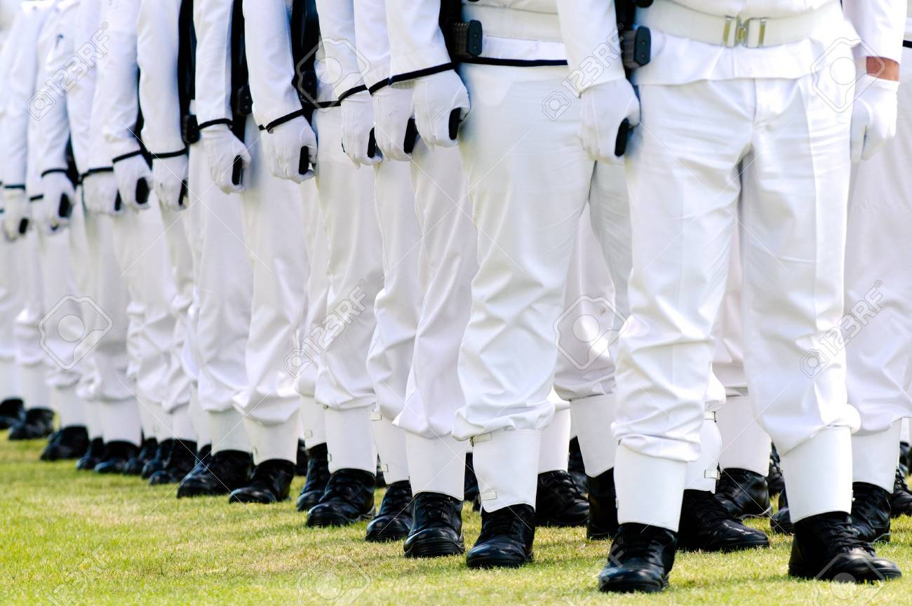 navy uniform boots