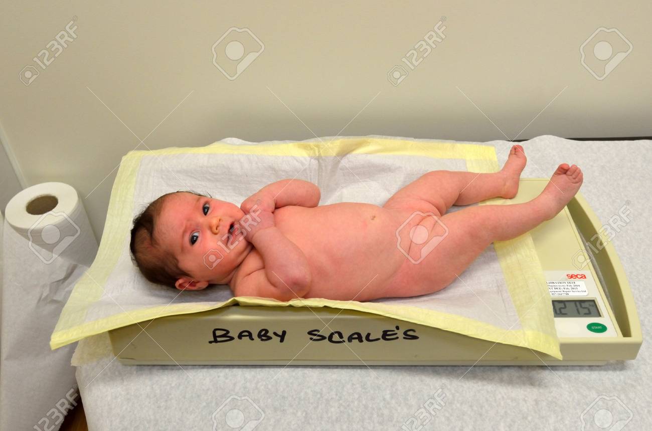 baby on scale