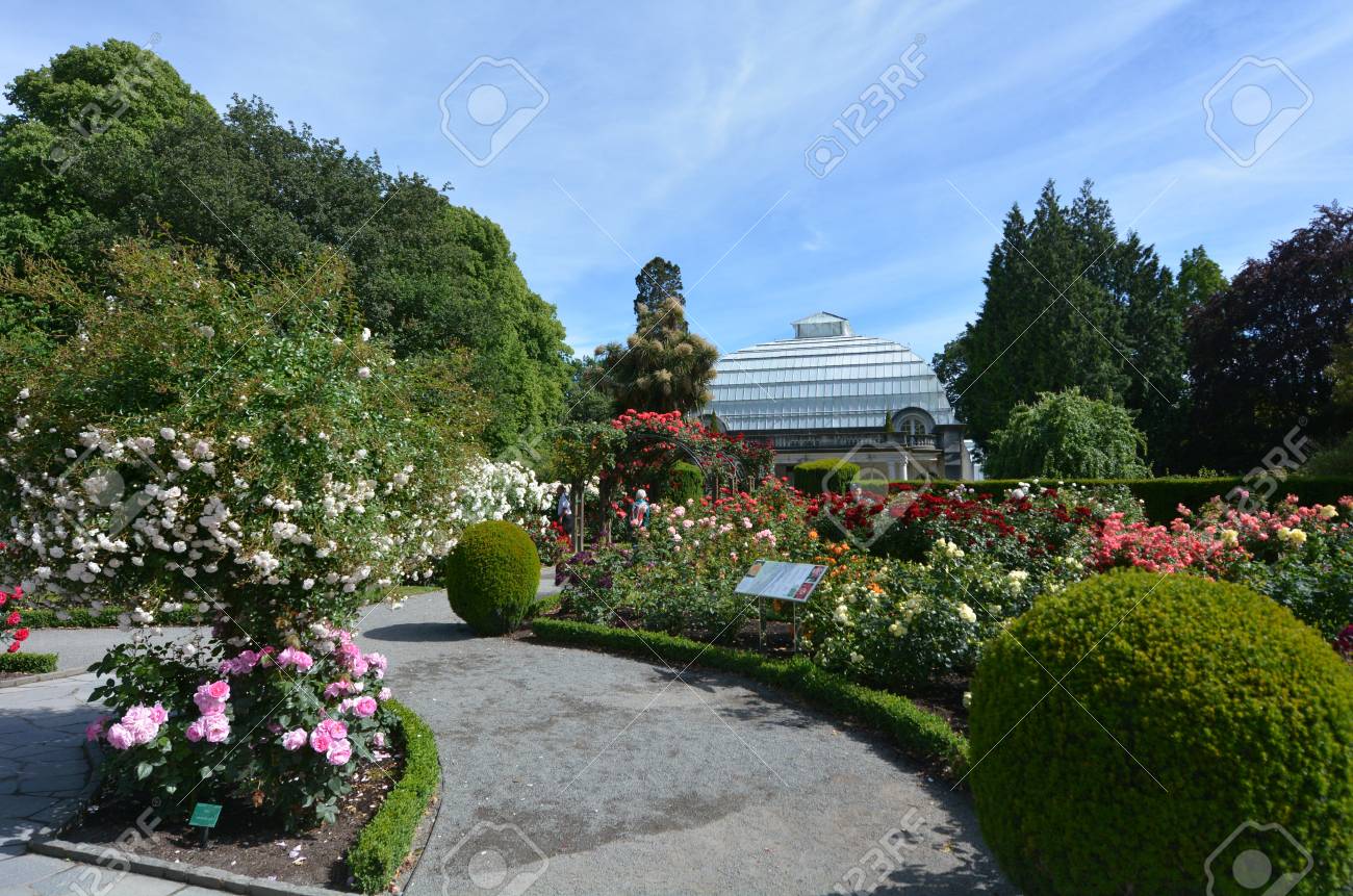 クライストチャーチ 04 年 12 月 15 Christchurch 植物園温室効果 庭には アジア 北米 ヨーロッパ 南米 アフリカなど世界各地から植物のコレクションがあります の写真素材 画像素材 Image