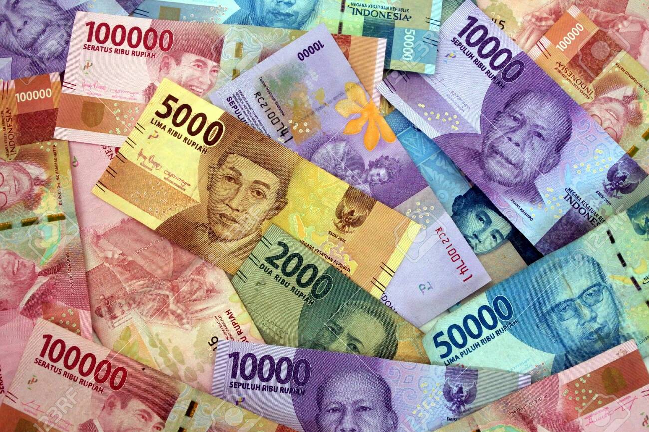 Indonesian rupiah currency of Indonesia bank notes background. - 130282967 Indonesian rupiah currency of Indonesia bank notes background. - 130282967