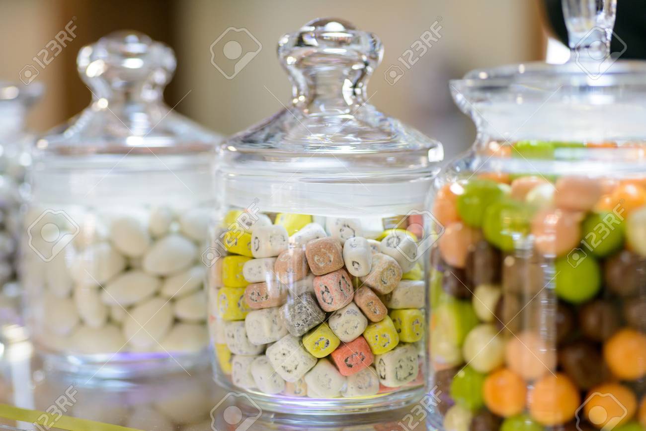 candy glass jar