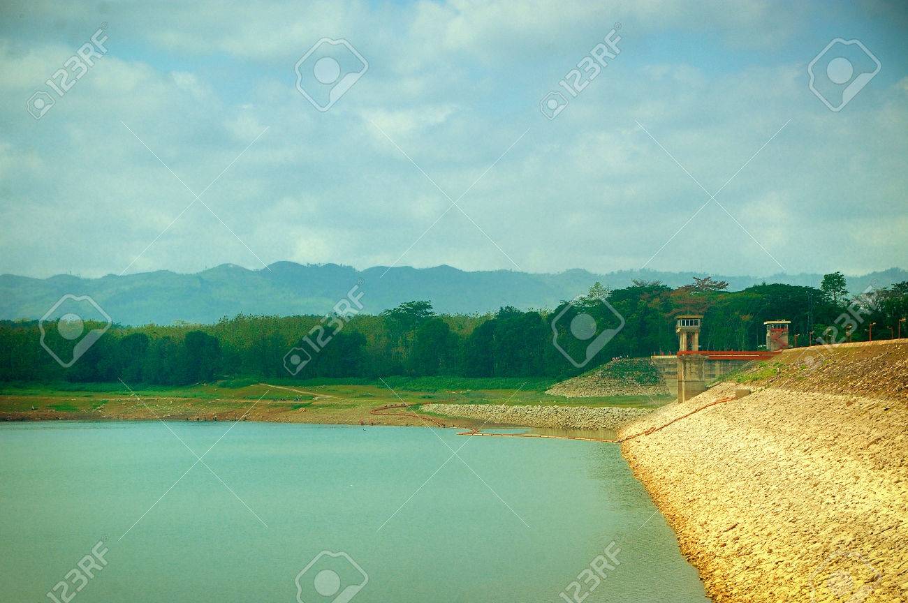 View Of Sutami Lahor Dam Under Blue Sky Taken At Sutami Lahor Stock Photo Picture And Royalty Free Image Image