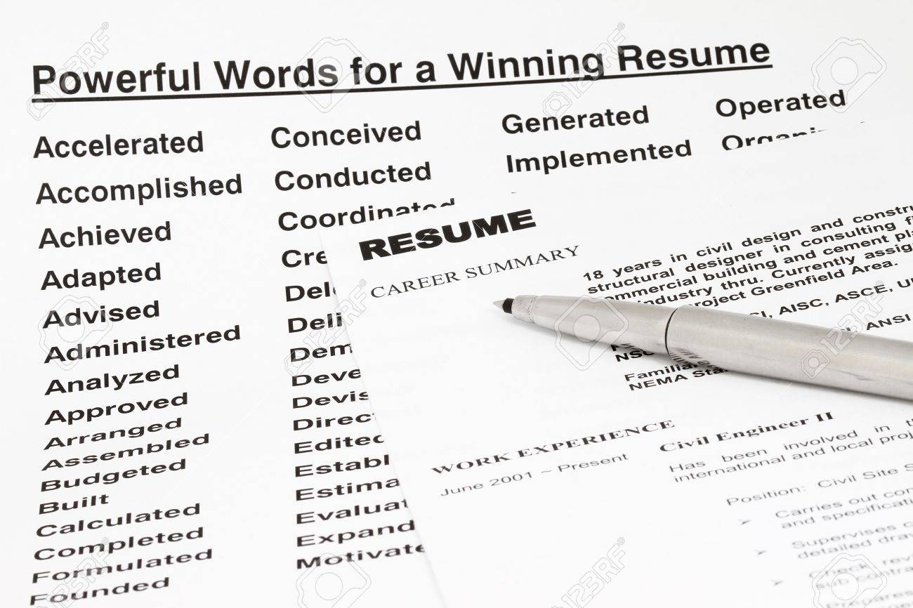 powerful words for winning a resume manu uses for employment powerful words to use in a resumes