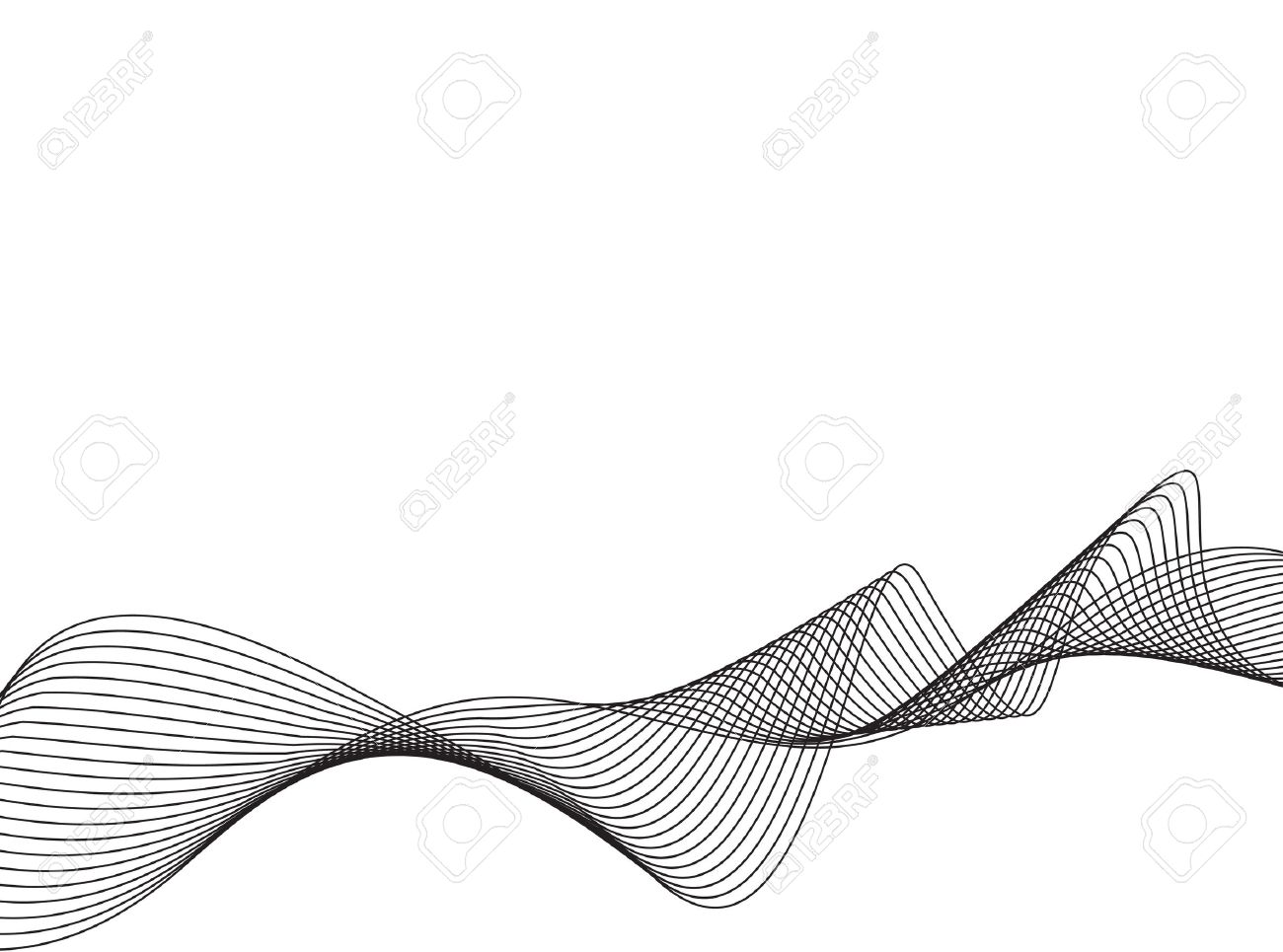 abstract line art background stylized waves royalty free cliparts