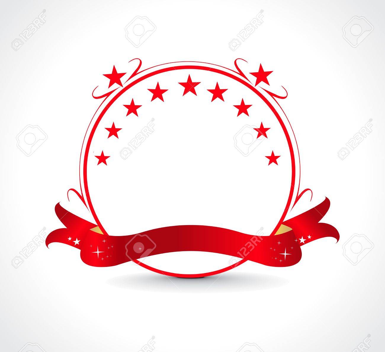 赤のバナー デザイン イラストとして赤いリボン のイラスト素材 ベクタ Image