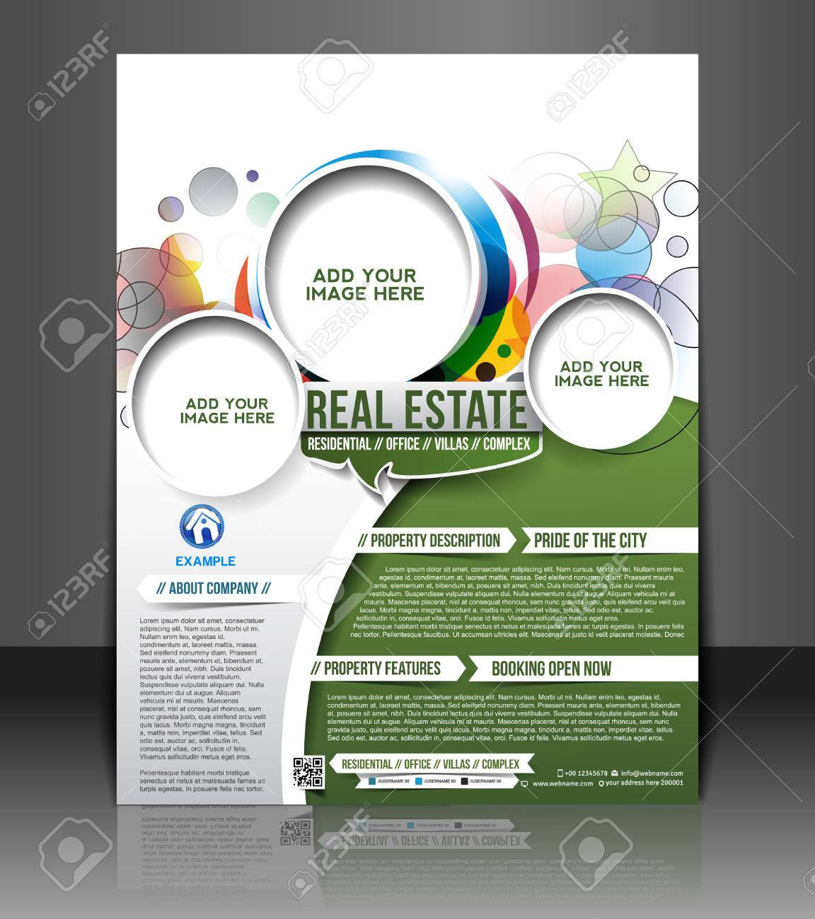 real estate flyer poster template design royalty free cliparts real estate poster template