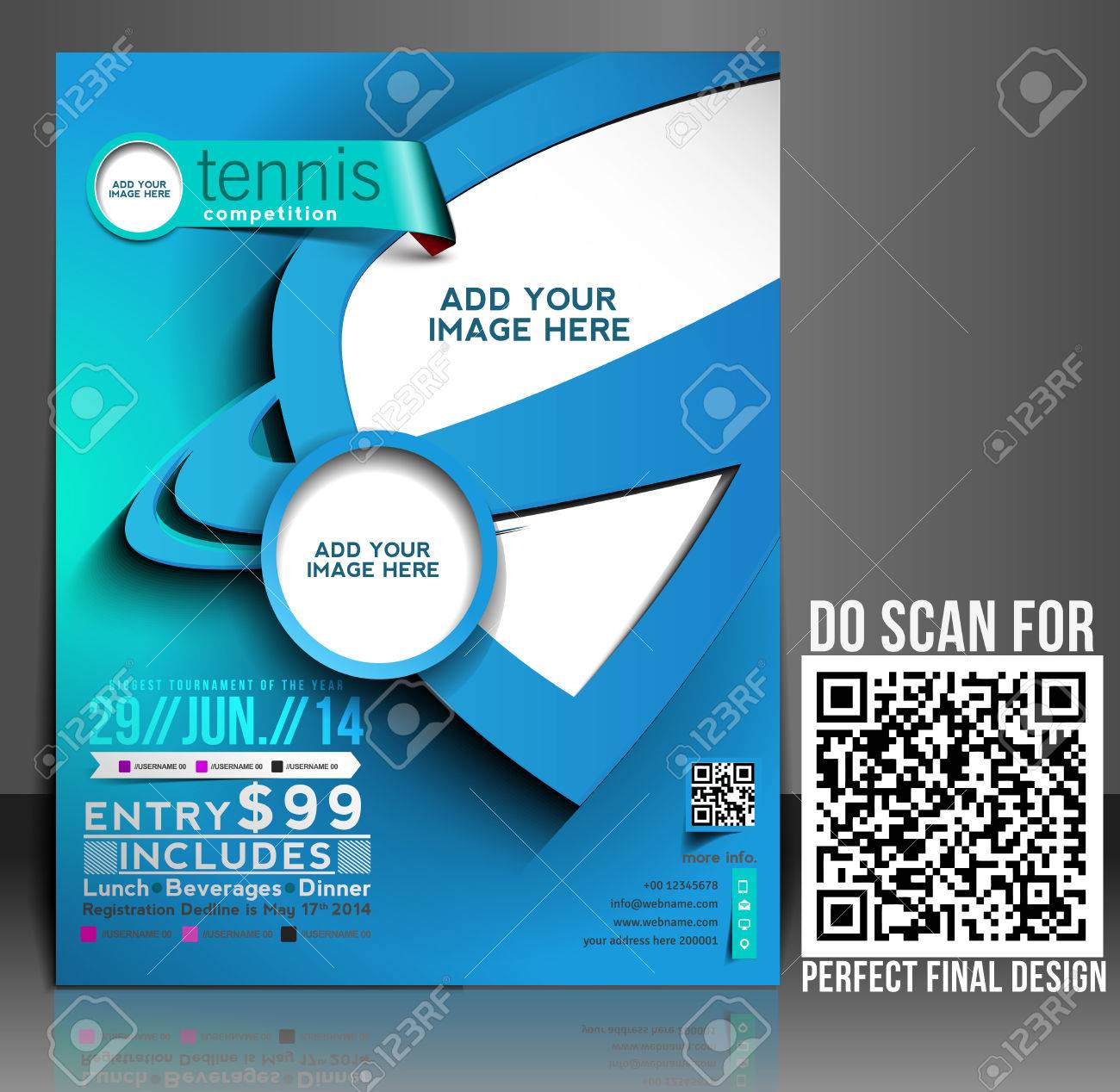 tennis flyer template free